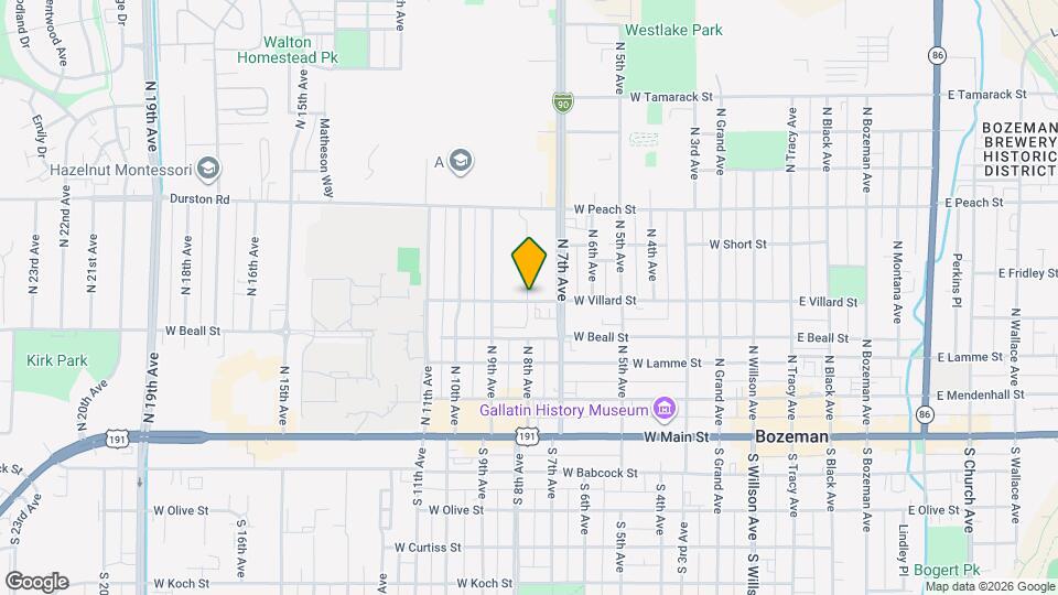 801 W Villard St Map and Location Details