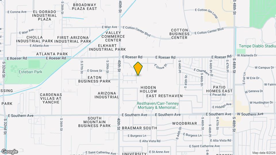 5503 S 41st Pl Map and Location Details