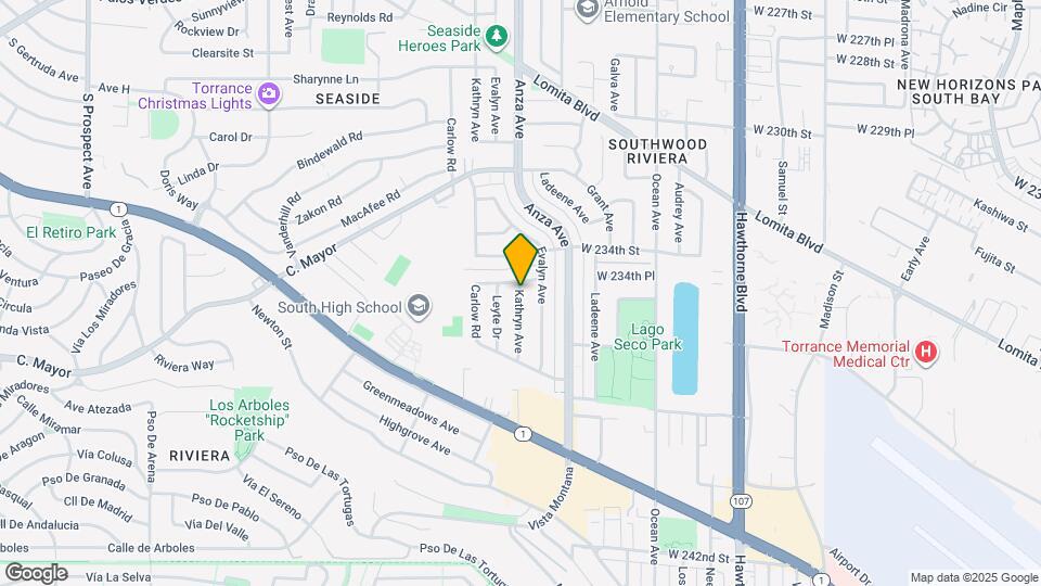 23442 Kathryn Ave Map and Location Details