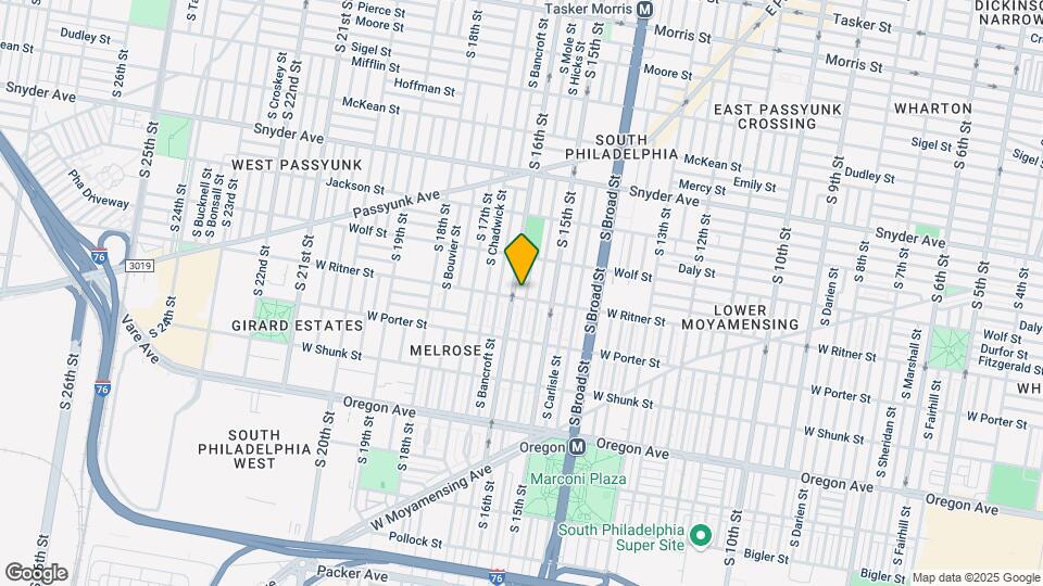 1533 W Ritner St Mapa y Detalles de la Ubicación