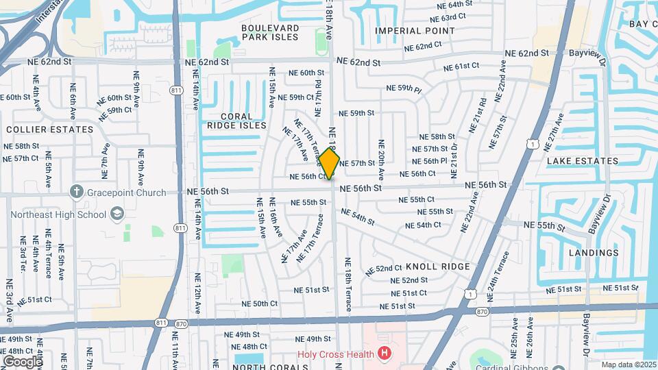 1751 NE 56th St Map and Location Details