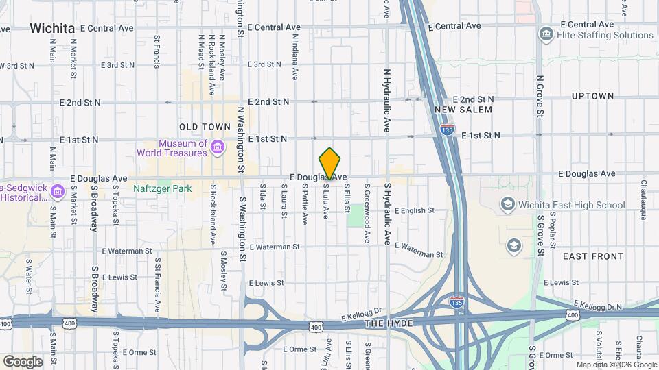 1401 E Douglas Ave Mapa y Detalles de la Ubicación