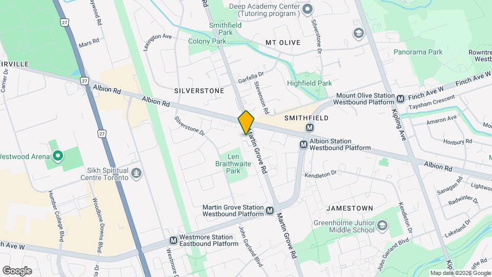 2014 Martin Grove Rd Map and Location Details