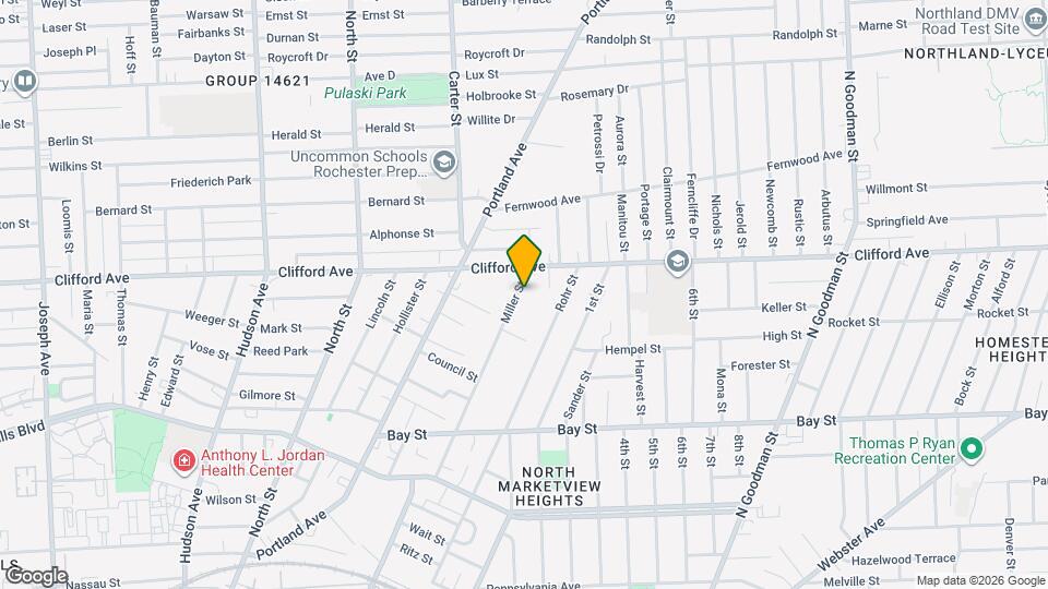 80 Miller St Mapa y Detalles de la Ubicación