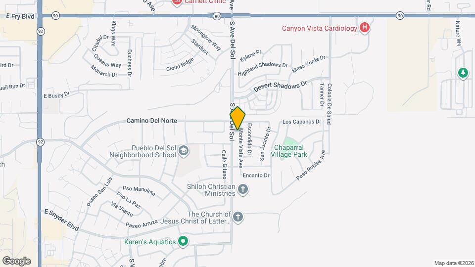 902 Monte Vista Ave Map and Location Details