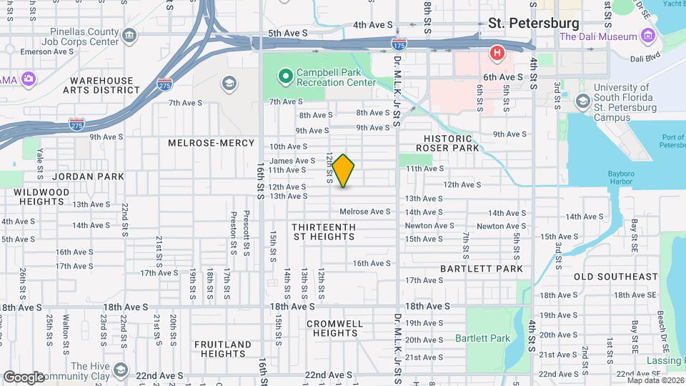 1101 13th Ave S Map and Location Details