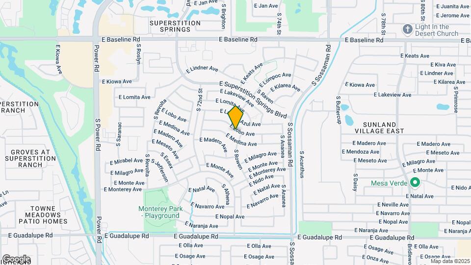 7349 E Lobo Ave Map and Location Details