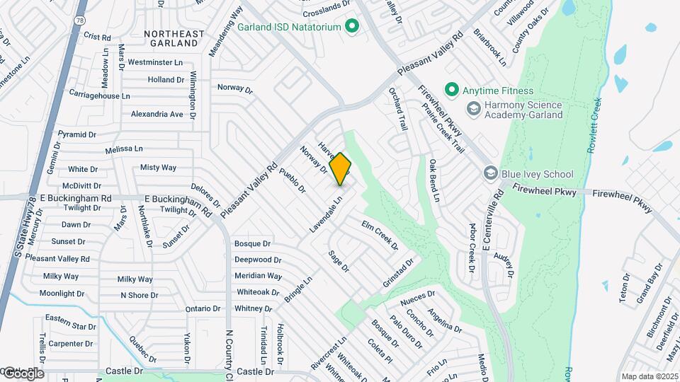 1525 Lavendale Ln Map and Location Details
