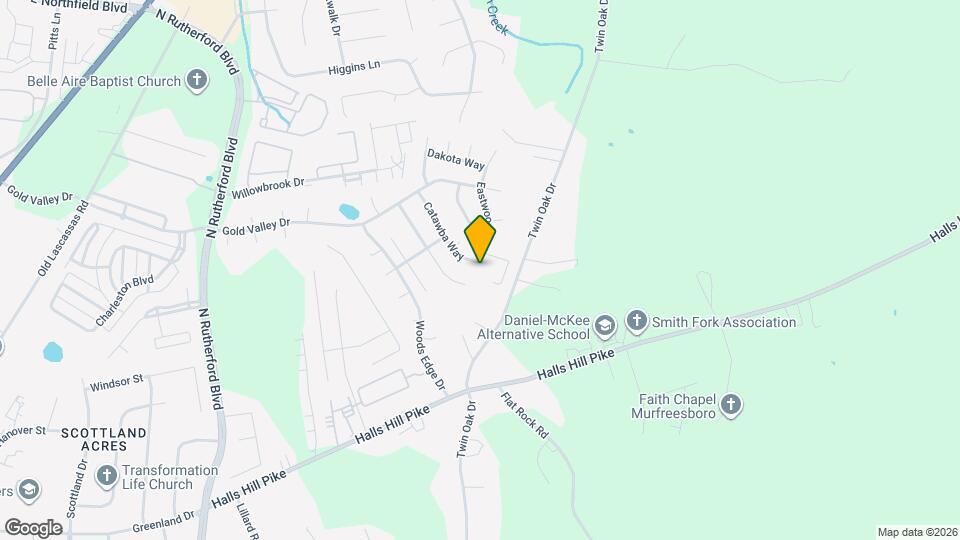 1155 Catawba Way Map and Location Details