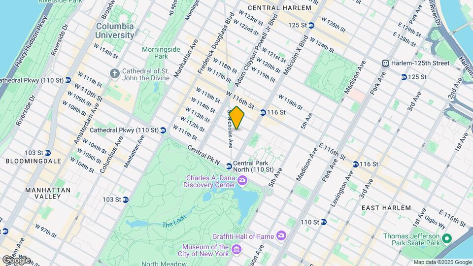 115 W 113th St Mapa y Detalles de la Ubicación