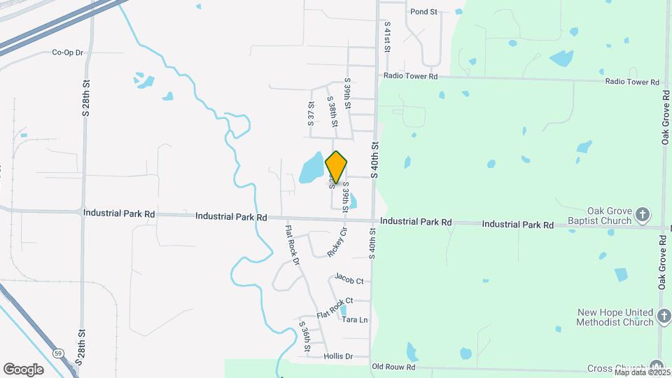 825 S 38th St Map and Location Details