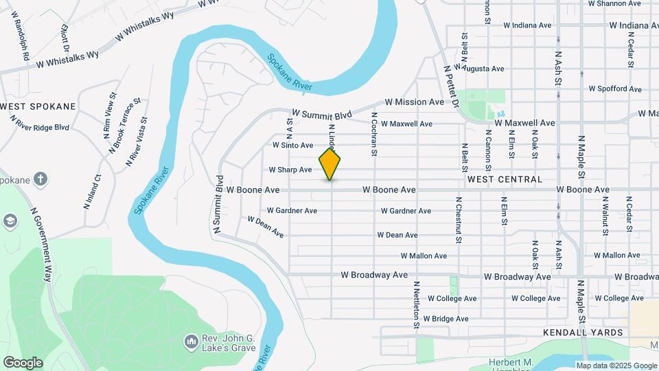 2702 W Boone Ave Map and Location Details