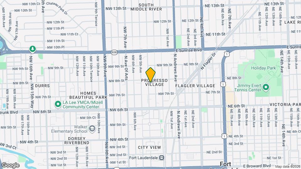 730 NW 4th Ave Map and Location Details