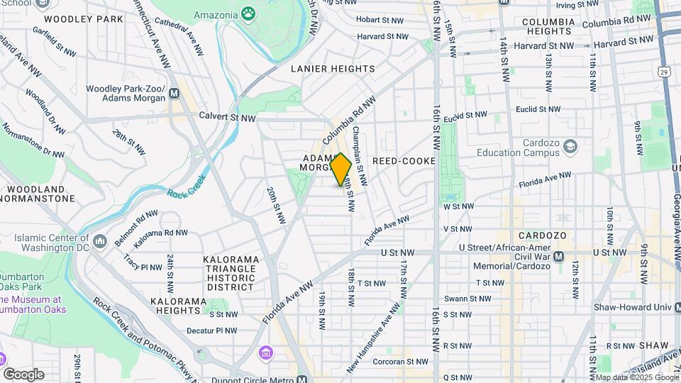1811 Kalorama Rd NW Map and Location Details