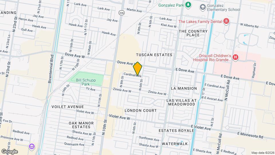 609 E Cardinal Ave Mapa y Detalles de la Ubicación