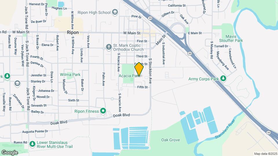 633 S Walnut Ave Map and Location Details