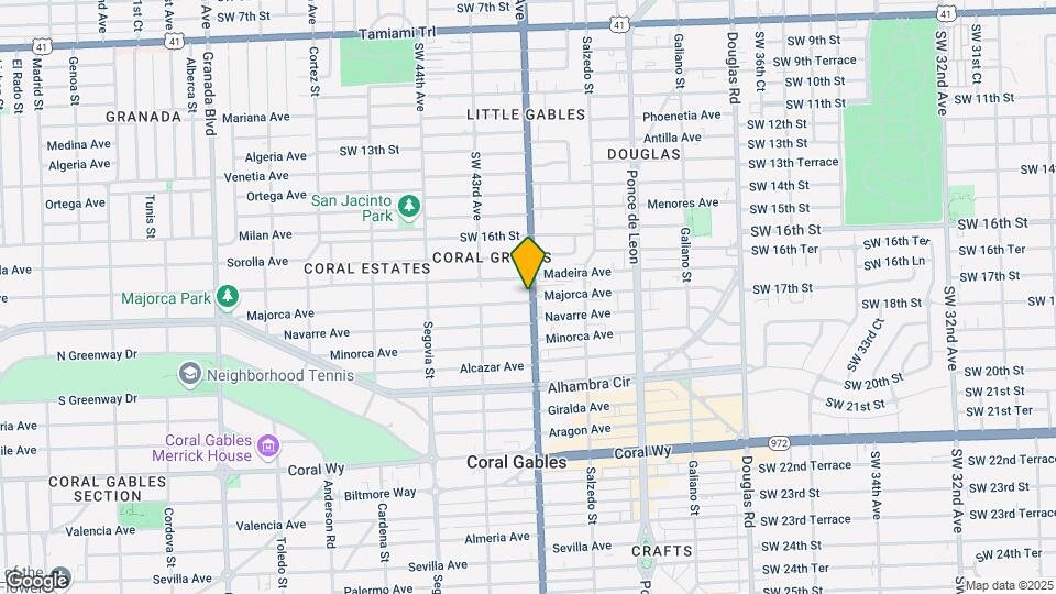 401 Majorca Ave Map and Location Details