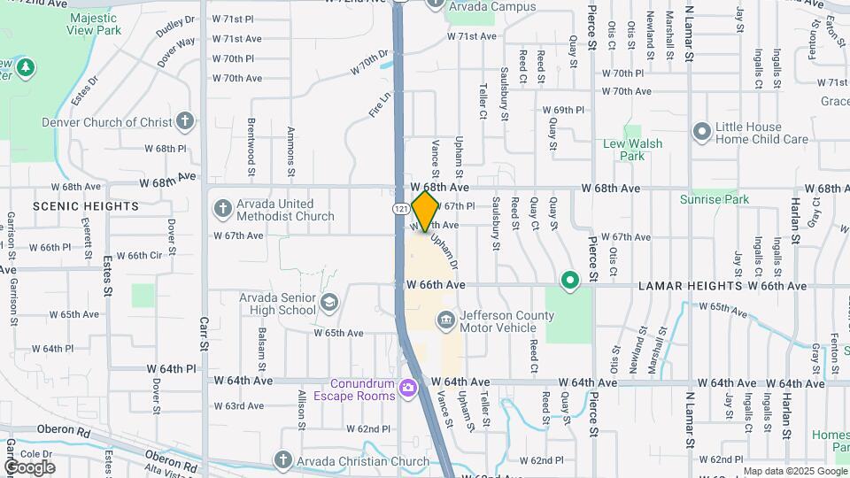 6659 Upham Dr Map and Location Details