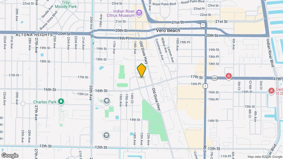 1655 Highland Ave Map and Location Details