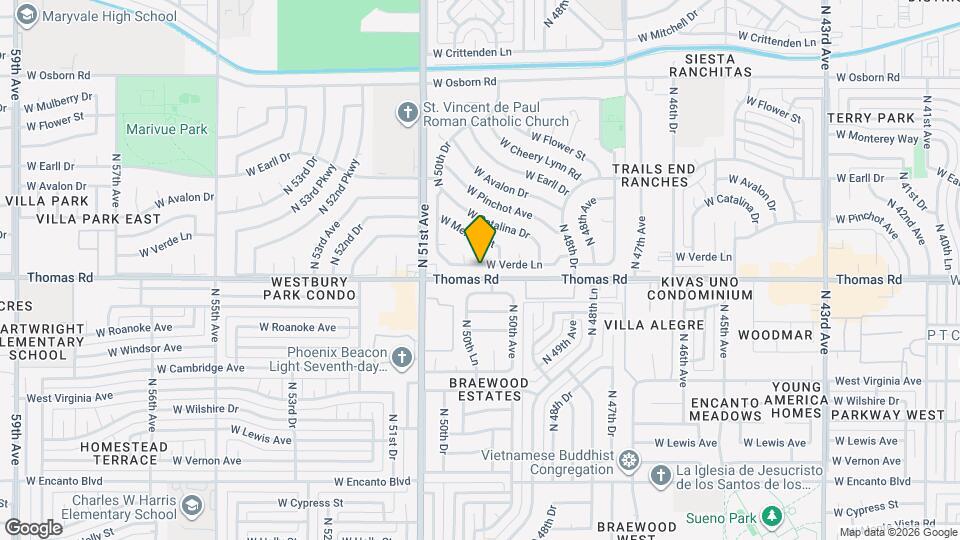 4949 W Verde Ln Map and Location Details