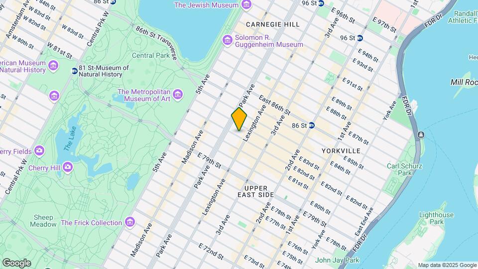 121 E 82nd St Map and Location Details