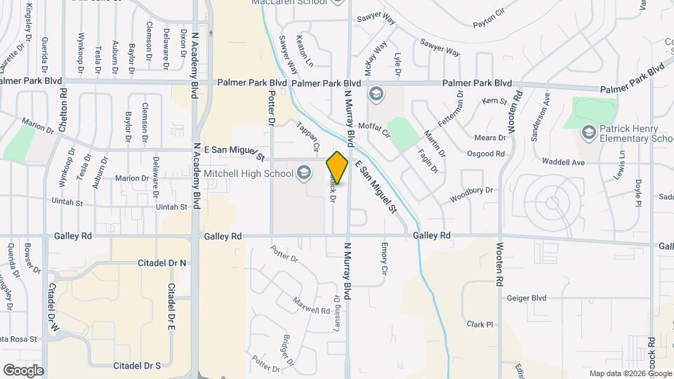 1119 Fosdick Dr Map and Location Details