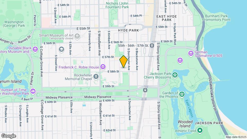 1358 E. 58th Street Map and Location Details