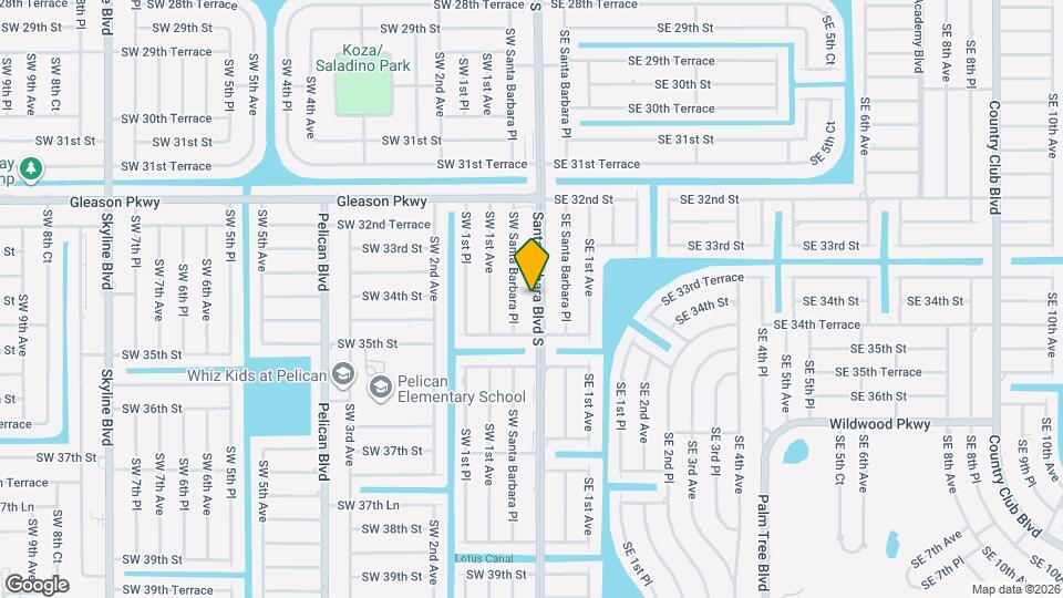 3402 Santa Barbara Blvd S Map and Location Details