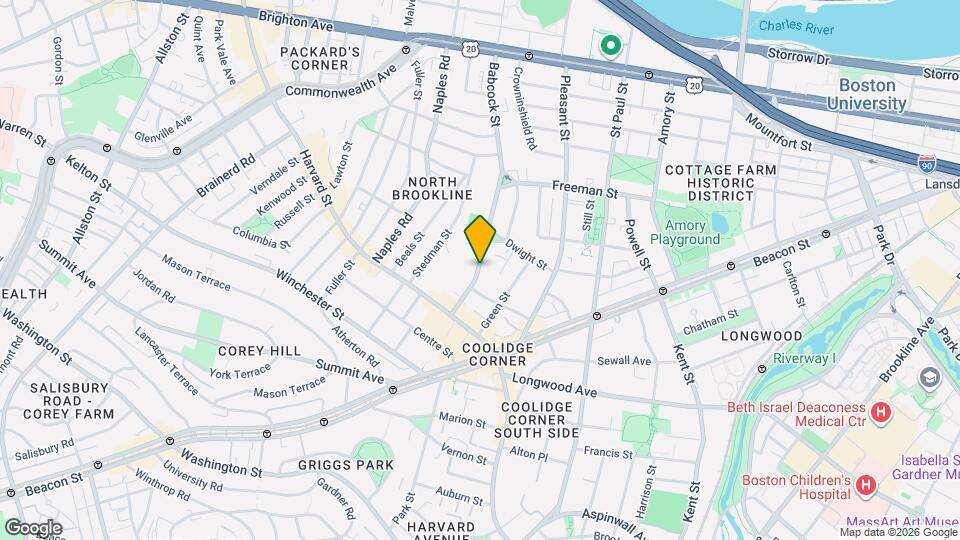 13 Babcock St Map and Location Details