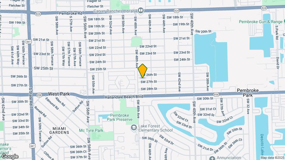 4711 SW 27th St Map and Location Details