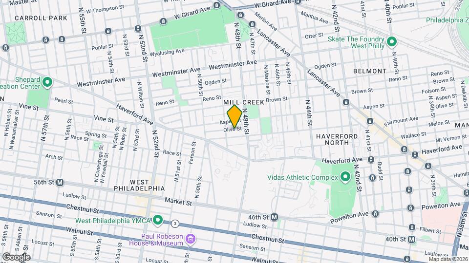 4834 Olive St Map and Location Details