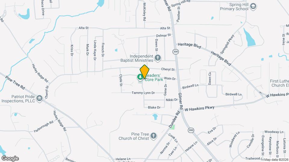 3506 Denson Dr Map and Location Details