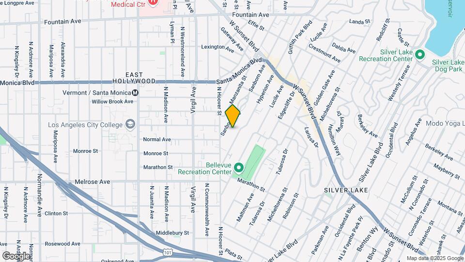 855 1/2 Hyperion Ave Map and Location Details