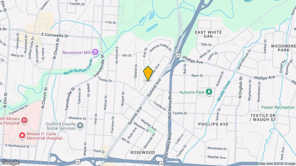 1512 Andover Ave Map and Location Details