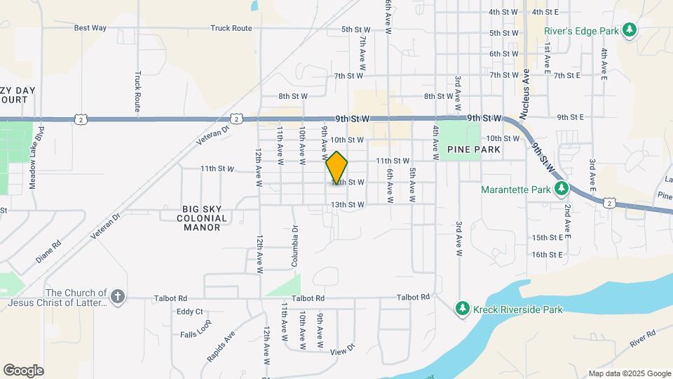 822 12th St W Mapa y Detalles de la Ubicación