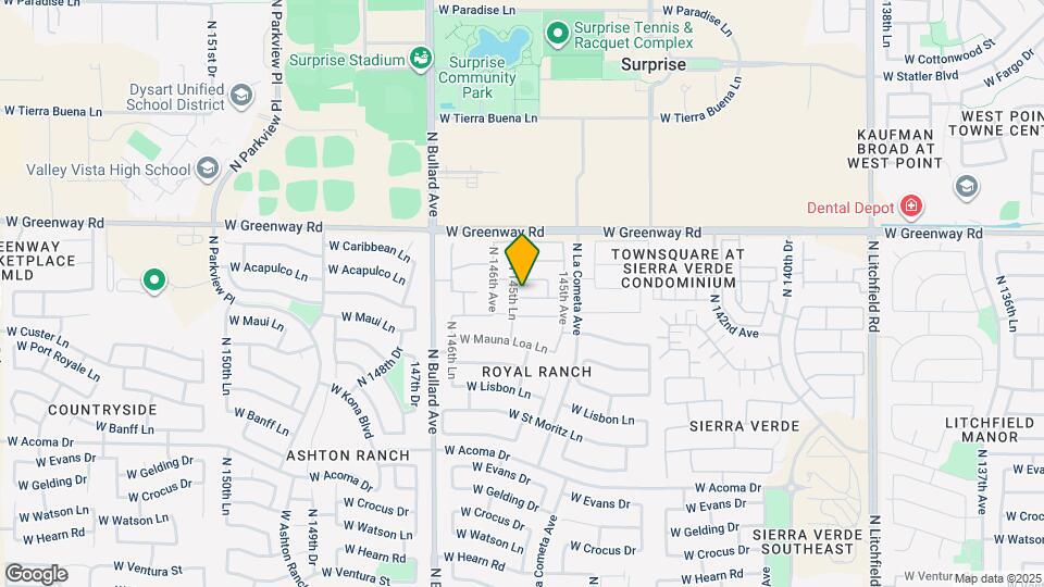 14584 W Maui Ln Map and Location Details