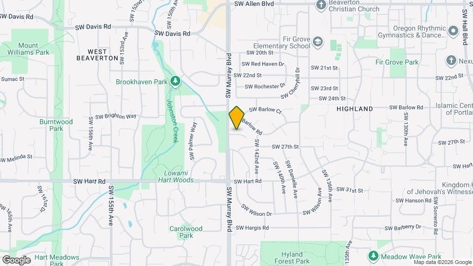 7116 SW Murray Blvd, Unit 7116 Mapa y Detalles de la Ubicación