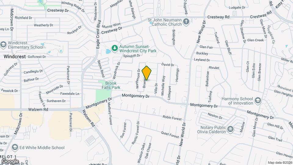 8454 Braewick Dr Map and Location Details