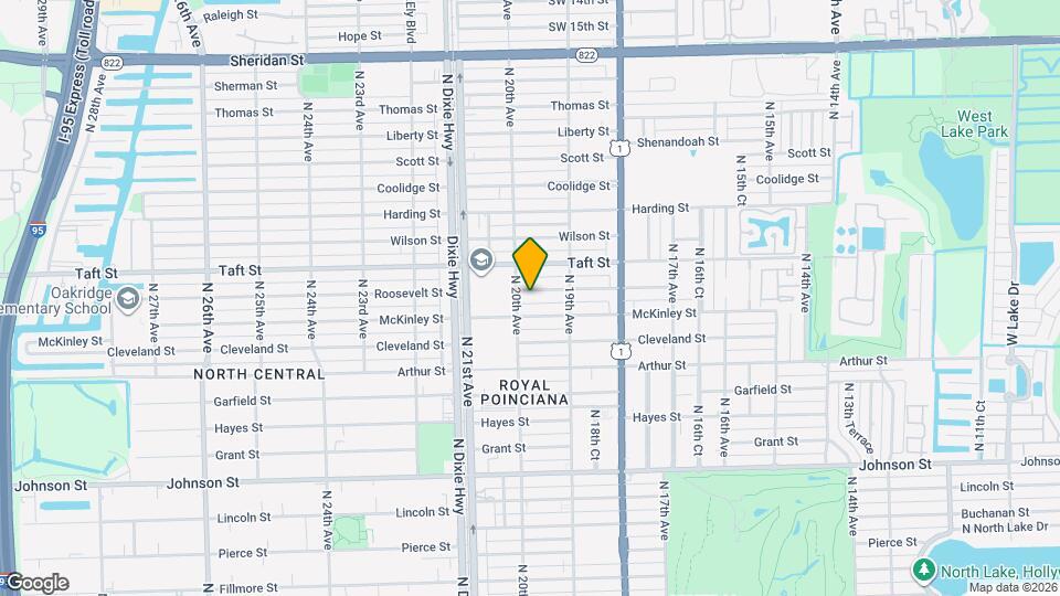 1948 Roosevelt St Mapa y Detalles de la Ubicación