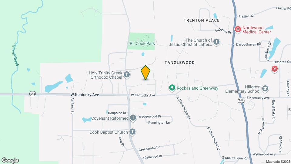 2421 Redwood St Map and Location Details