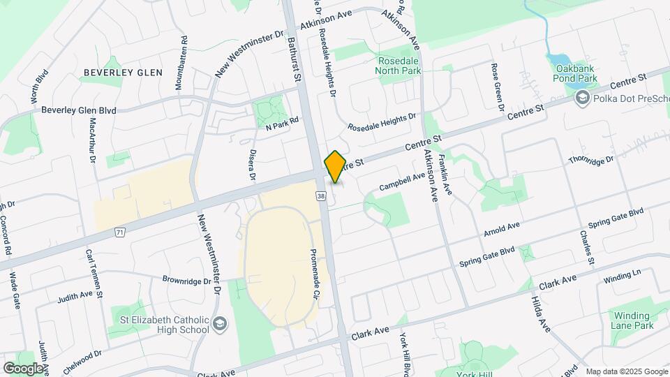 7601 Bathurst St Map and Location Details