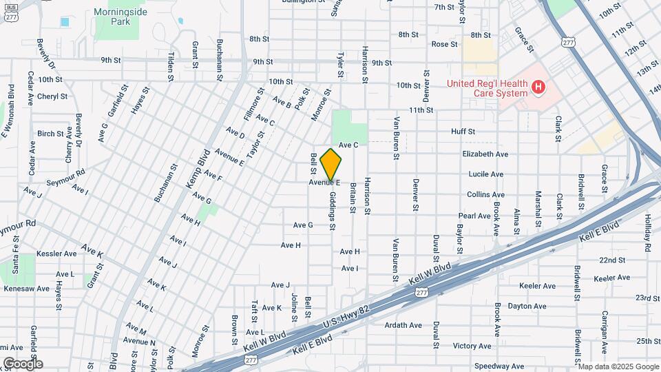 1500 Giddings St Map and Location Details