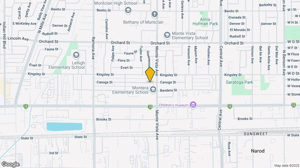 4855 Canoga St Map and Location Details