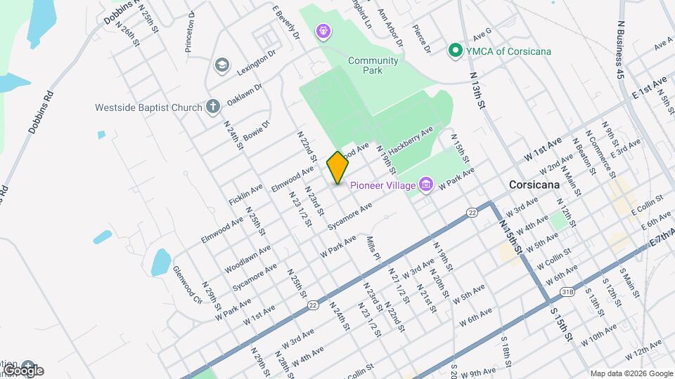 1241 Hackberry Ave Map and Location Details