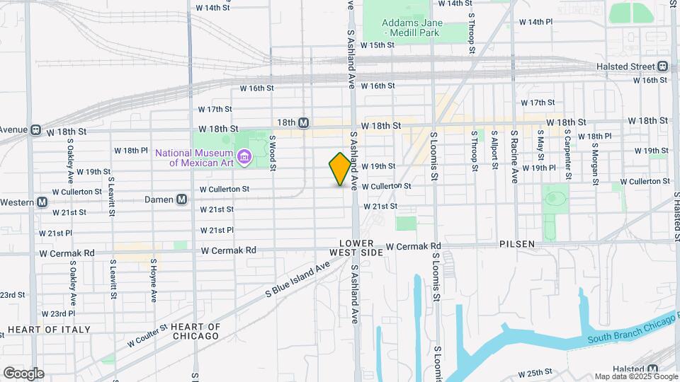 1621 W Cullerton St, Unit 2 Mapa y Detalles de la Ubicación