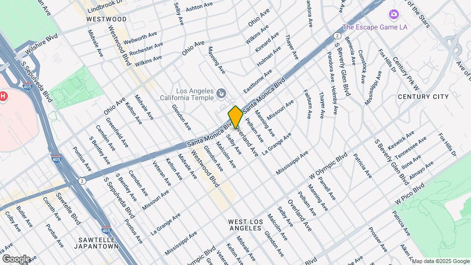 1817 Overland Ave Map and Location Details