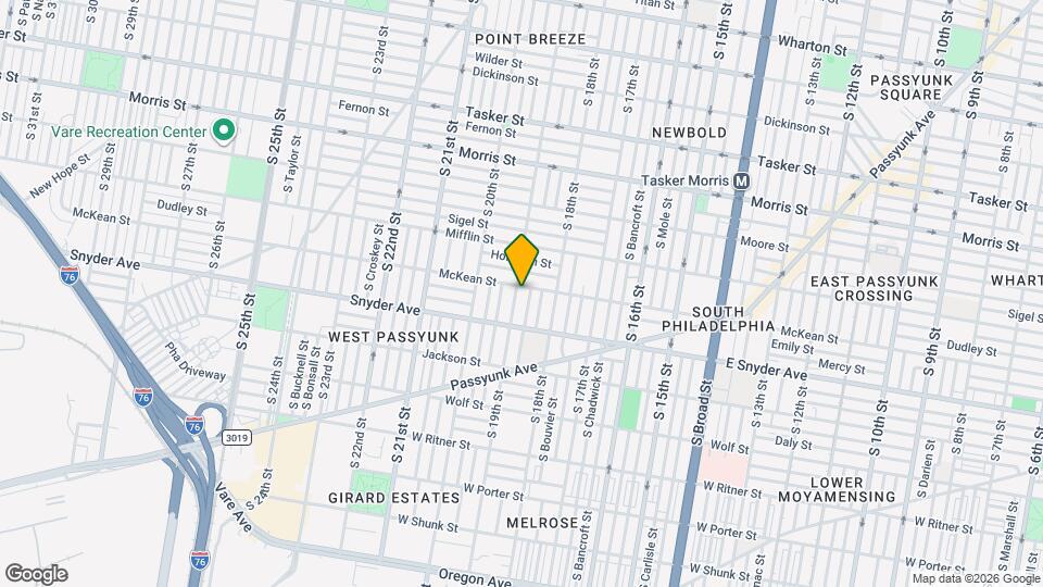 1842 McKean St Map and Location Details