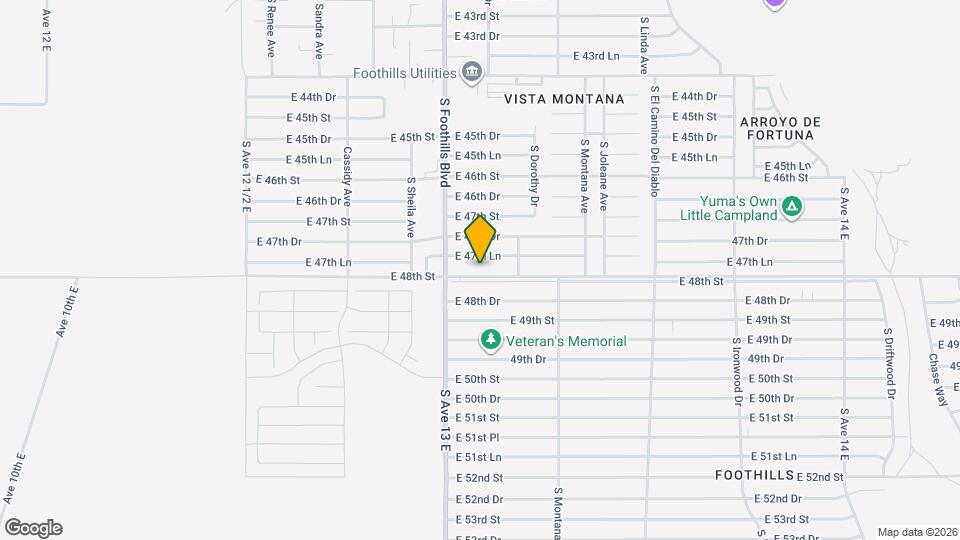 13168 E 48th St Map and Location Details