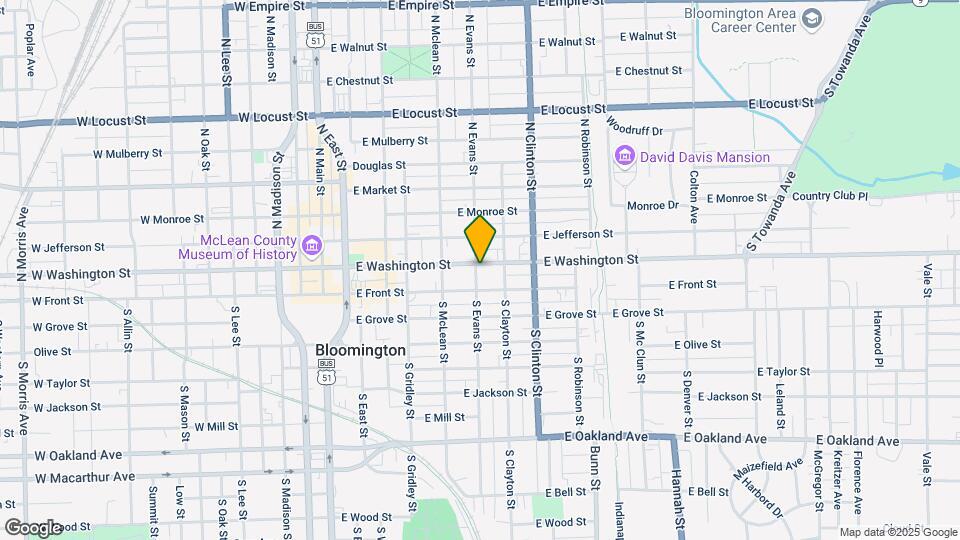 601 E Washington St Map and Location Details