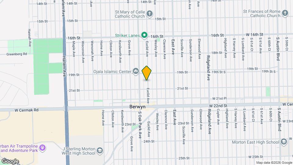 1930 Euclid Ave Map and Location Details